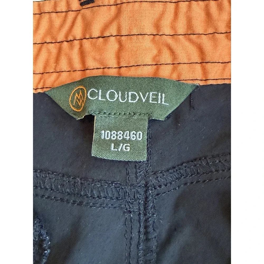 Cloudveil 1088460 Women's Gray Nylon Blend Mid-Rise Hiking Pants Size Large